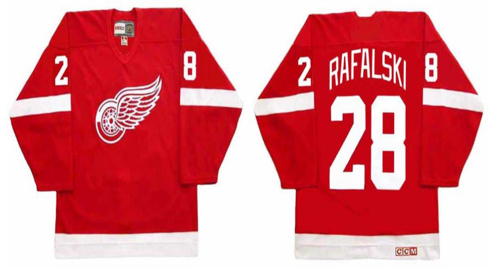 2019 Men Detroit Red Wings #28 Rafalski Red CCM NHL jerseys->detroit red wings->NHL Jersey